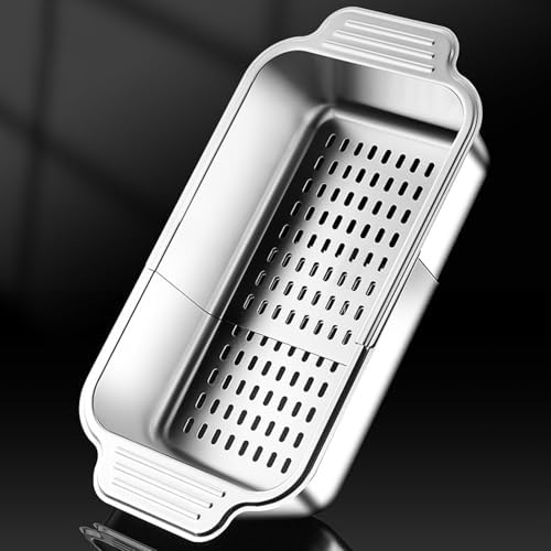 Expandable Colander Over The Sink Telescopic Filtering Washing