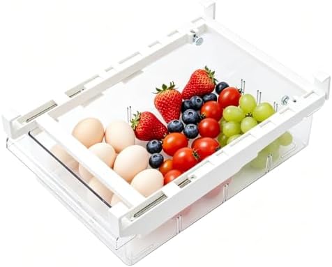 Refrigerator Drawer, Large Capacity Transparent Box Rectangular Fridge