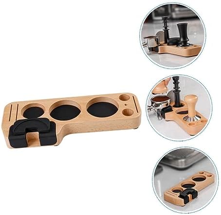 Coffee Powder Tamper Base Stand Wooden Holder for Espresso Tools