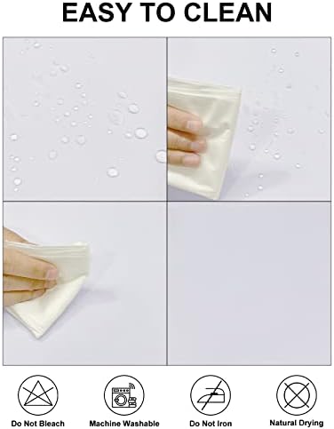 Fokitut 2 Pack Waterproof Rectangle Tablecloth, 60x120 Inch,Stain