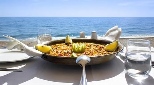 Garcima 18-Inch Enameled Steel Paella Pan, 46cm