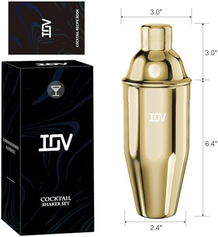 IOV Cocktail Shaker, 24 oz Martini Shaker, Drink Mixer with Built-in