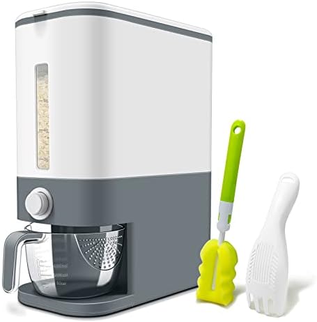 Lenwi 22-25 Lbs Rice Dispenser, Grey