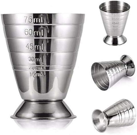 2 Pack Measure Cup,Stainless Steel Bar Cocktail Jigger Shaker