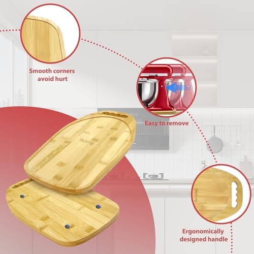 Bamboo Mixer Slider for 4.5-5 Qt Tilt Head Mixer