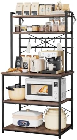 VEVOR 31.5-Inch Bakers Rack with 12 S-Shaped Hooks