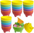 24 Pcs Salsa Bowls, 10.6 oz Plastic Mexican Salsa Bowls for Party