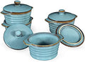 Creme Brulee Ramekins 8 oz with Lids, Oven Safe Bowls for French Onion