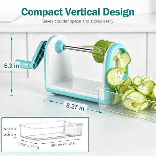 Ourokhome 5-Blade Zucchini Noodle Maker Spiralizer