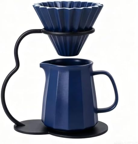 Pour Over Coffee Maker set,Ceramic Coffee Maker With V60 40 pcs Paper