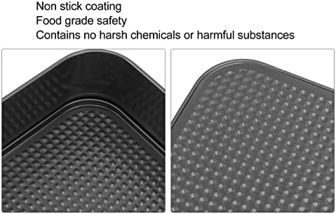 Tissting Cake Pan Set for Baking, 3Pcs Non stick Rectangle Springform