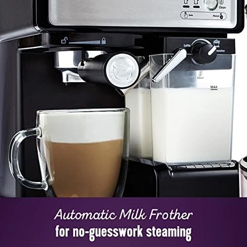 Mr. Coffee Espresso and Cappuccino Machine, Stainless Steel