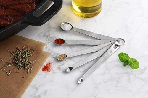 New Star Foodservice 42924 Stainless Steel Mini Measuring Spoons Set