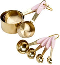 Paris Hilton Measuring Cups and Spoons Set, Stainless Steel with Pink