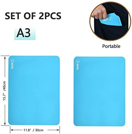 Sapid 2-Piece Silicone Mat for Crafts