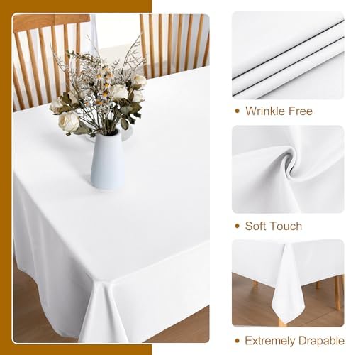 DWCN Rectangle Tablecloth - 54 x 80 Inch - Waterproof Stain and