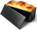 Pullman Loaf Pan with Lid 13x4 Inch, 2.2lb Carbon Steel Bread Pan