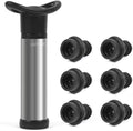 Wine Saver Pump with 6 Vacuum Wine Stoppers Wine Bottle Preserver