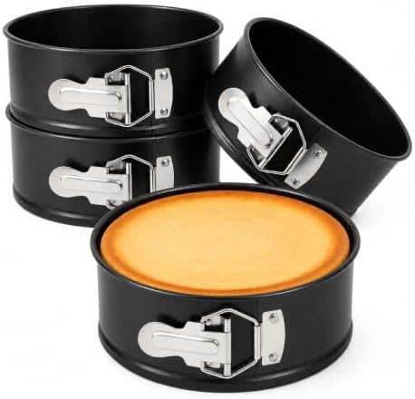 Zimtty 6 Inch Round Nonstick Springform Pans with Removable Bottom