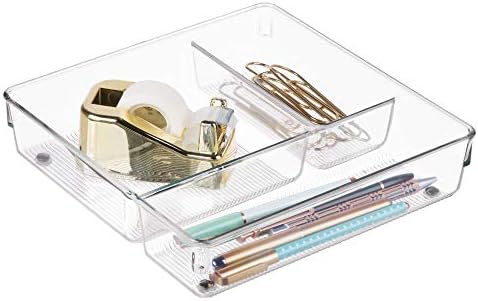 InterDesign Linus Kitchen Drawer Organizer for Silverware, Spatulas