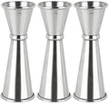 3PCS Double Jigger & Cocktail Jiggers Stainless Steel 1 OZ X 2 OZ