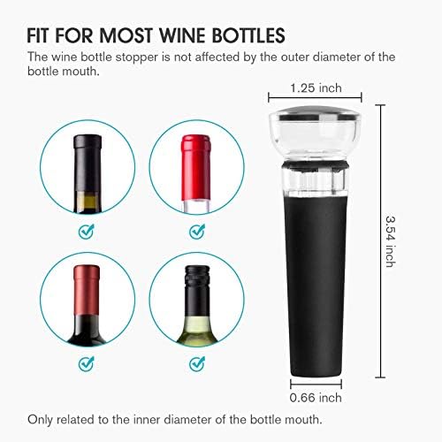 mafiti Set of 4 Wine Stoppers, The Perfect Accessory for Keeping Wine