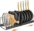 Norcalway Expandable Pots and Pans Lid Organizers - 11 Dividers