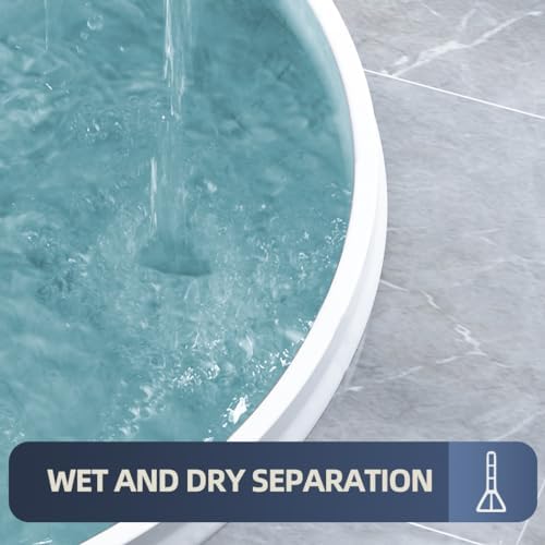 (Upgraded)3” High Shower Threshold Water Dam 39 Inch Collapsible