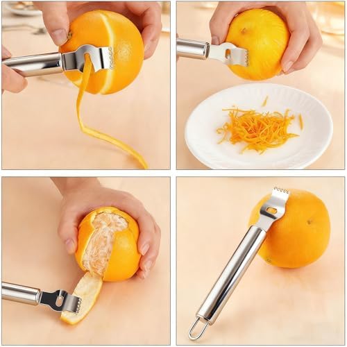 Cheese Grater Lemon Zester Grater with Handle Kitchen Grater Set of 5