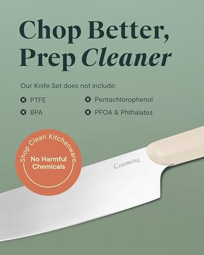 Caraway 5 Piece German Steel Kitchen Knife Set