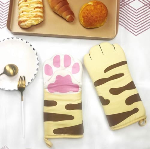 Cat Claw Oven Mitts, 1 Pair