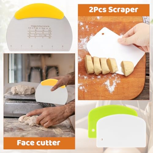 Bread Baking Tools Set, 12 Piece Kit with Silicone Baking Mat 21.5 cm