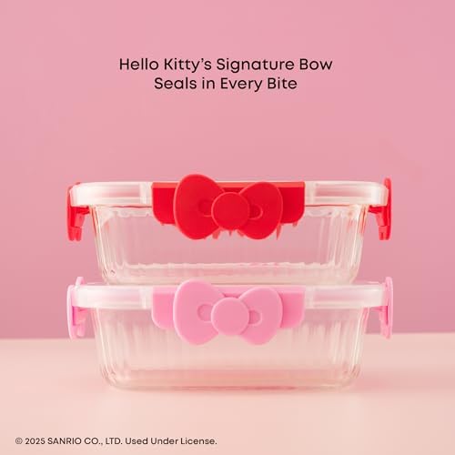 JoyJolt Sanrio Hello Kitty 2x Glass Storage Containers