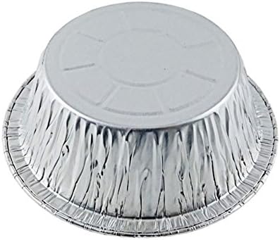 PACTOGO Disposable Aluminum 5 3/4" Meat Pot Pie Extra Deep Pan Baking