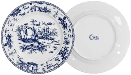 W&S CLASSICS Classic French Luxury Round Dinner Plates | 10.5 Inches