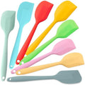 KAKAMINA Silicone Spatula Set, 8 Pack 11 Inch,Seamless One-Piece