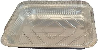 Heavy Duty 4 LB and 12 x 8 x 1.6 Inch Disposable Aluminum Foil Pans