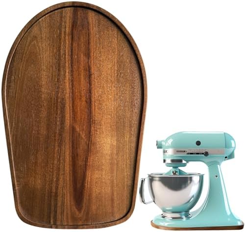 Acacia Wood Mixer Slider Mat for Kitchen Aid 4.5-5 Qt