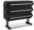 4-in-1 No-Drill & Magnetic Plastic Wrap Dispenser with Cutter