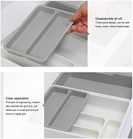 Yosoo Expandable Silverware Drawer Organizer – BPA-Free Plastic