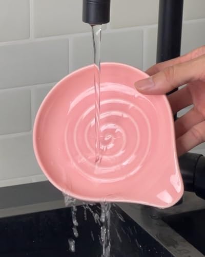 Large Ceramic Spoon Rest – 6.2 x 5.2 Inch Heat-Resistant Nonstick