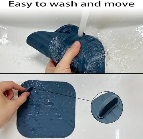 2 Pcs Blue Shower Drain Cover Tub Stopper(5.9 x 5.9 Inch)