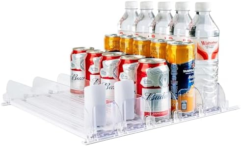 Automatic Soda Can Dispenser for Refrigerator, 5-Row, Holds 25 Cans