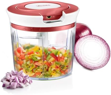 Valore Manual Food Processor Vegetable Chopper Large 1.2L (5 Cup)