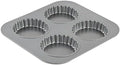 Amco 4 Cup Tartlet Pan Loose Removable Bottom, each 3.5" x.9"