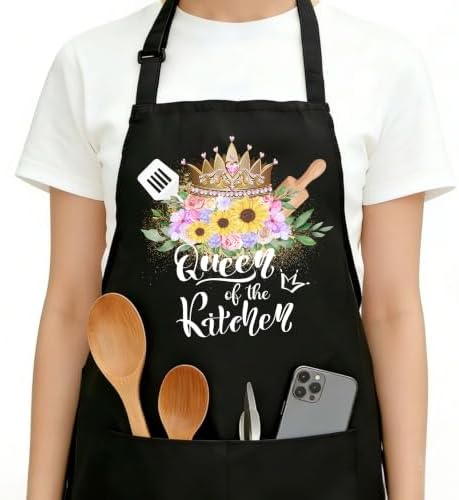 Funny Apron, Cooking Grilling BBQ Apron with Pockets