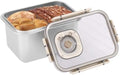 Small Bread Box, Time Recording Bread Storage Container with Lid