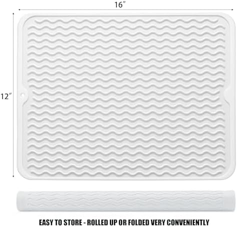 Silicone Dish Drying Mat, 16" x 12"