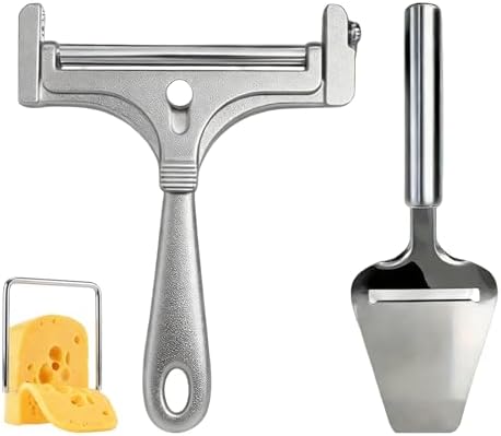 Kitchen Baking Combo Set - Stainless Bench Scraper - Cheese Slicer
