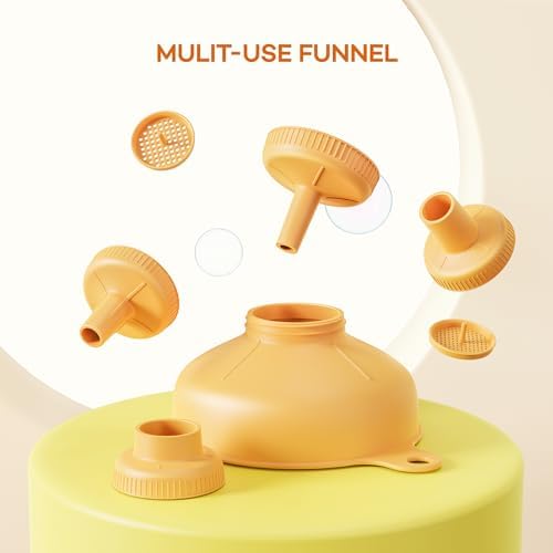 Pisol Wide Mouth Versatile Funnel, Canning Funnels for Kitchen Use